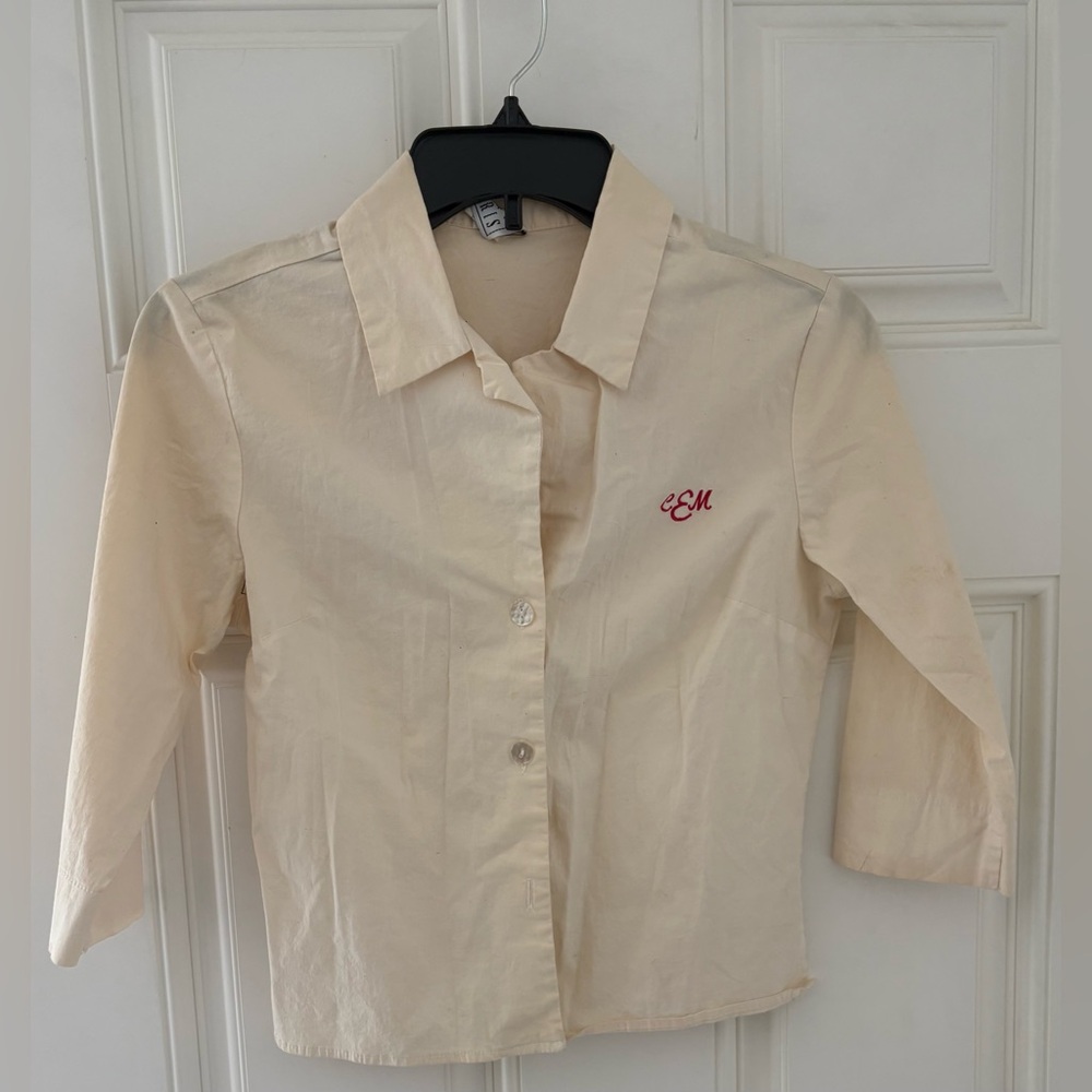 Vintage Ruby Dolls Shirt with Red Monogram